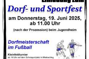 Dorf- und Sportfest an Fronleichnam